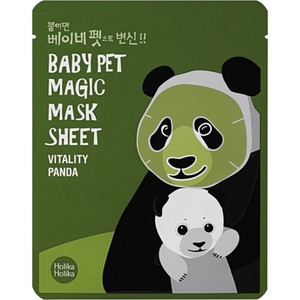 Holika Holika Baby Pet Magic Mask Sheet Panda Маска-мордочка тканевая тонизирующая панда 22 мл