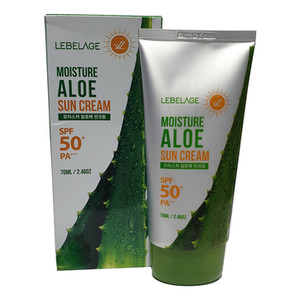 Lebelage Moisture Sun Cream Aloe SPF50+ PA+++ Солнцезащитный увлажняющий крем для лица с экстрактом алоэ 70 мл