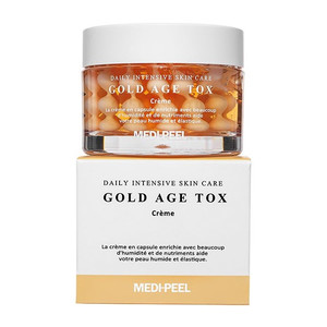 Medi-peel Power Gold Age Tox Cream Антивозрастной крем для лица в капсулах с экстрактом золотого шелкопряда 50 мл