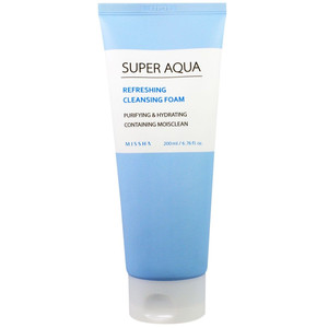 Missha Super Aqua Refreshing Cleansing Foam Очищающая пенка для лица 200 мл