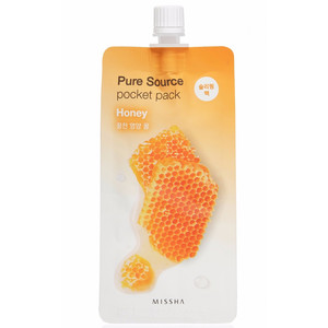 Missha Pure Source Pocket Pack-Honey Ночная несмываемая маска для лица с медом 10 мл