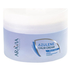Aravia Professional Post-Epil Azulene Calm Cream Крем успокаивающий для лица и тела с азуленом 200 мл
