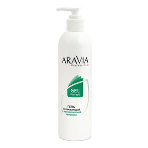 Aravia Professional Gel Pre-Epil Гель охлаждающий для тела с маслом мятной камфоры 300 мл