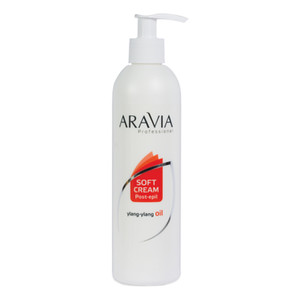 Aravia Professional Soft Cream Post-Epil Сливки для восстановления рН кожи с маслом иланг-иланг 300 мл
