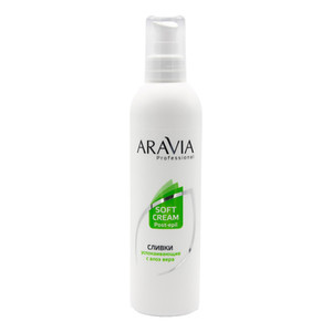 Aravia Professional Soft Cream Post-Epil Сливки успокаивающие для тела с алоэ вера 300 мл