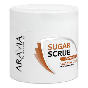 Aravia Professional Sugar Scrub Post-Epil Сахарный скраб для тела с маслом миндаля 300 мл