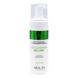 Aravia Professional Cool Cleansing Mousse Мусс для тела очищающий с охлаждающим эффектом с алоэ вера и аллантоином 160 мл