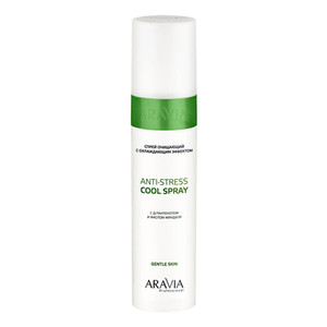 Aravia Professional Anti-Stress Cool Spray Спрей очищающий после депиляции с охлаждающим эффектом с Д-пантенолом 250 мл