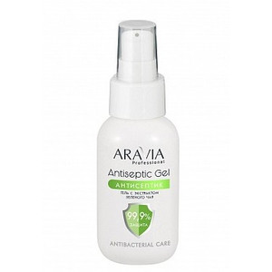 Aravia Professional Antiseptic Gel Гель-антисептик для рук с экстрактом зеленого чая 50 мл
