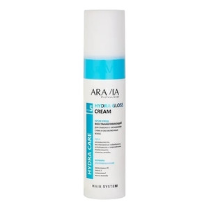 Aravia Professional Hydra Gloss Cream Крем-уход восстанавливающий для глубокого увлажнения сухих и обезвоженных волос 250 мл