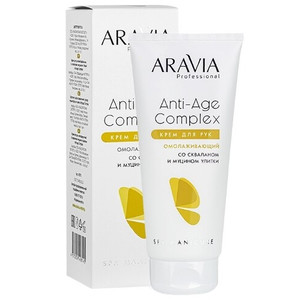 Aravia Professional Anti-Age Complex Cream Крем для рук омолаживающий со скваланом и муцином улитки 150 мл