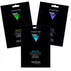 Aravia Professional Magic-Pro Pack Набор экспресс-масок для преображения кожи лица (3 маски по 25 г)