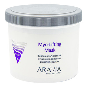 Aravia Myo-Lifting Маска для лица альгинатная с чайным деревом и миоксинолом 550 мл