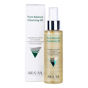 Aravia Pure Balance Cleansing Oil Гидрофильное масло для умывания с салициловой кислотой и чёрным тмином 110 мл