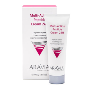 Aravia Multi-Action Peptide Cream Мульти-крем с пептидами и антиоксидантным комплексом для лица 50 мл