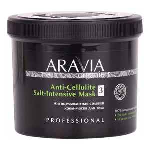 Aravia Organic Anti-Cellulite Salt-Intensive Mask Антицеллюлитная солевая крем-маска для тела 550 мл