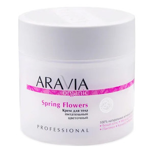 Aravia Organic Spring Flowers Крем для тела питательный цветочный 300 мл