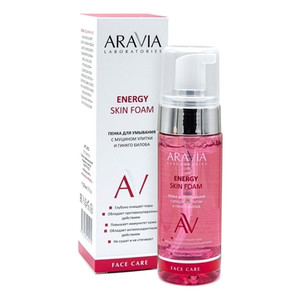 Aravia Laboratories Energy Skin Foam Пенка для умывания с муцином улитки и гинкго билоба 150 мл