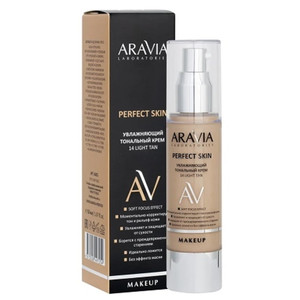 Aravia Laboratories Perfect Skin 14 Light Tan Увлажняющий тональный крем для лица 50 мл