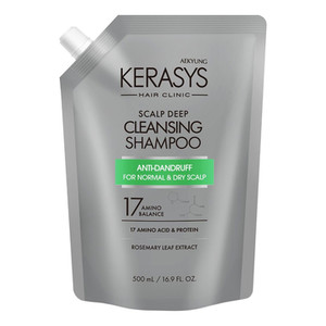 Kerasys Hair Clinic Scalp Care Deep Cleansing Shampoo Шампунь для лечения кожи головы освежающий (запаска) 500 мл