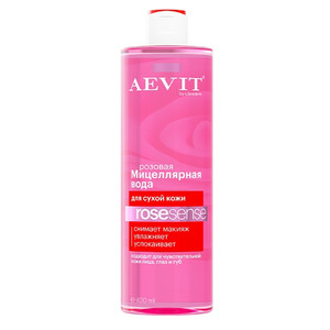 Aevit By Librederm Rosesense Мицеллярная вода розовая для тусклой и сухой кожи 400 мл