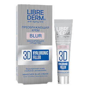 Librederm Blur Гиалуроновый 3D Филлер преображающий крем для лица 15 мл