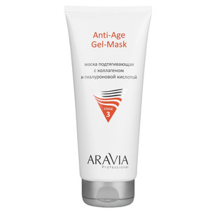 ARAVIA Professional Anti-Age Gel-Mask Маска для лица подтягивающая с коллагеном и гиалуроновой кислотой 200 мл