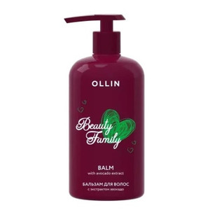 Ollin Professional Beauty Family Бальзам для волос с экстрактом авокадо 500 мл