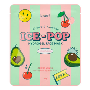 Koelf Cherry & Avocado Ice-Pop Hydrogel Face Mask Гидрогелевая маска для лица с вишней и авокадо 30 г
