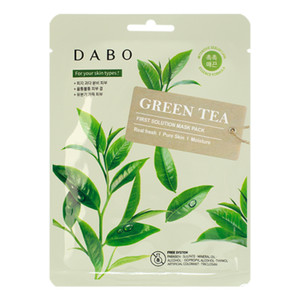 Dabo First Solution Mask Pack Green Tea Тканевая маска для лица с экстрактом зеленого чая 23 мл