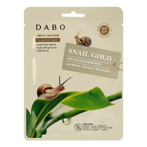 Dabo First Solution Mask Pack Snail Gold Тканевая маска для лица с муцином улитки 23 мл
