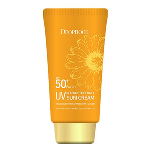 Deoproce UV Defence Sun Cream SPF50+ PA+++ Легкий увлажняющий солнцезащитный крем для лица 70 мл