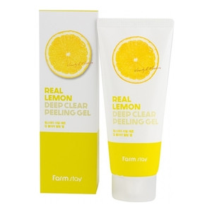Farmstay Deep Clear Peeling Gel Real Lemon Натуральный пилинг-гель для лица 100 мл