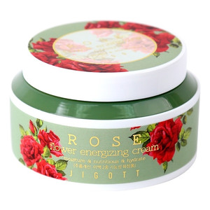 Jigott Rose Flower Energizing Cream Увлажняющий крем для лица с экстрактом розы 100 мл