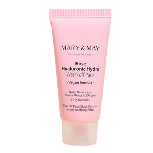 Mary&May Rose Hyaluronic Hydra Wash off Pack Маска глиняная с экстрактом розы и гиалуроновой кислотой 30 г