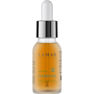 Lamar Professional Anti-Acne Clear Face Сыворотка для проблемной и жирной кожи с азелаиновой и салициловой кислотами 30 мл