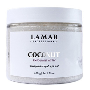 Lamar Professional Exfoliant Activ Coconut Сахарный скраб для ног 400 г