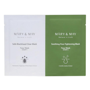 Mary&May Daily Safe Black Head Clear Nose Mask Набор средств для очищения носа 3,5 г + 3,5 г
