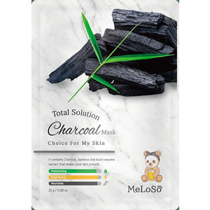Meloso Total Solution Charcoal Mask Маска тканевая для лица с экстрактом угля 25 мл