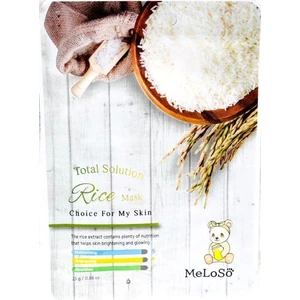 Meloso Total Solution Rice Mask Маска тканевая для лица с экстрактом риса 25 мл