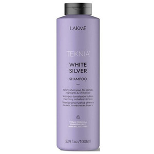 Lakme Teknia White Silver Тонирующий Шампунь антижелтый для волос 1000 мл