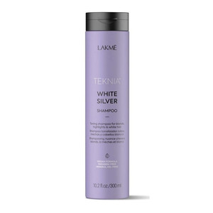 Lakme Teknia White Silver Тонирующий Шампунь антижелтый для волос 300 мл