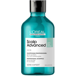 L'Oreal Scalp Advanced Shampoo Шампунь очищающий против жирности 300 мл