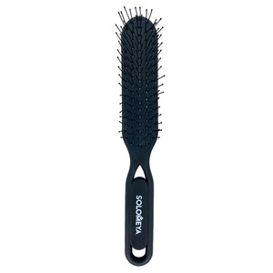 Solomeya Detangler Hairbrush for Wet & Dry Hair Black Aesthetic Био-расческа для распутывания сухих и влажных волос Черная 1 шт