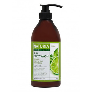 Naturia Pure Body Wash Wild Mint & Lime Гель для душа с мятой и лаймом 750 мл