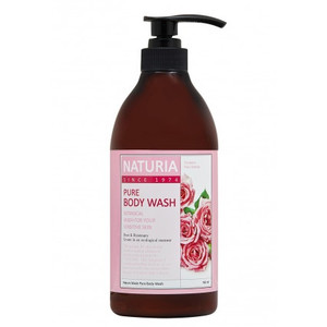 Naturia Pure Body Wash Rose & Rosemary Гель для душа смягчающий с розой и розмарином 750 мл
