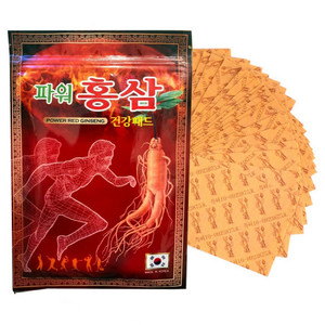 Korean Power Red Ginseng Пластырь обезболивающий, согревающий, противовоспалительный с красным женьшенем 20 шт