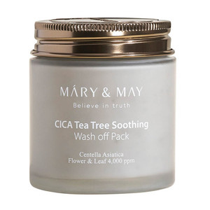 Mary&May CICA Tea Tree Soothing Wash off Pack Маска для лица успокаивающая с экстрактом центеллы и чайным деревом 125 мл