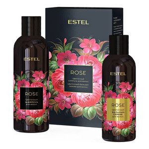 Estel Rose Дуэт компаньонов для волос (цветочный шампунь 250 мл + цветочный бальзам-сияние 200 мл)