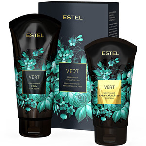 Estel Vert Дуэт компаньонов для тела (цветочный гель для душа 200 мл + цветочный крем-хайлайтер для тела 150 мл)